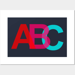 alphabets a,b,c Posters and Art